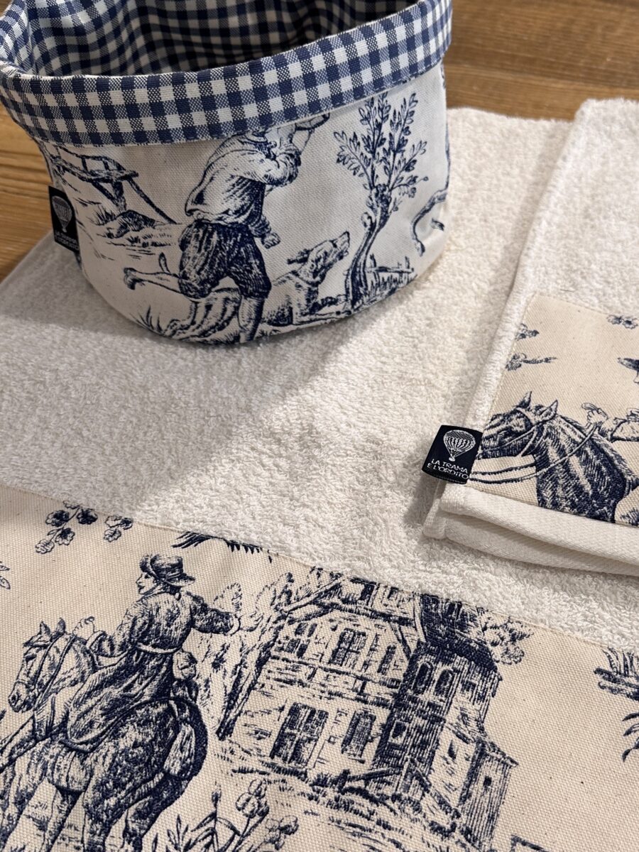 set bagno toile de jouy (10) set bagno toile de jouy