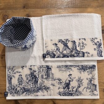 set bagno toile de jouy