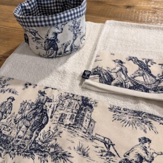 set bagno toile de jouy