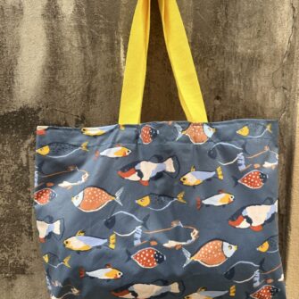 Borsa Impermeabile Pesci Blu