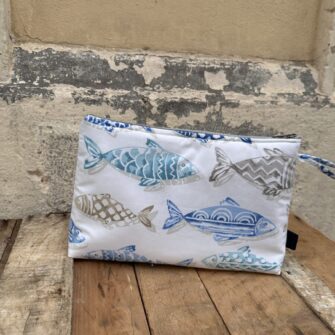 Beauty Case Impermeabile Pesci Acqua retro