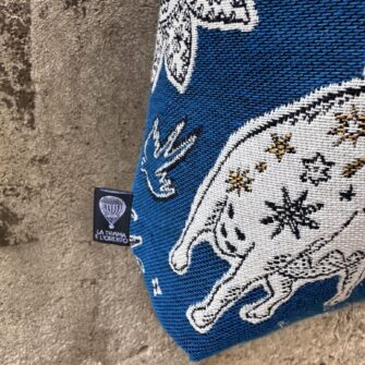 borsa in tessuto zodiaco (particolare)
