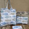 Set Tote Bag Beauty e Pochette Pesci Acqua
