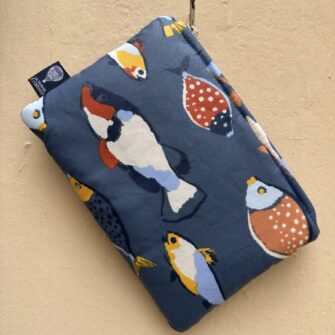 Pochette impermeabile pesci blu