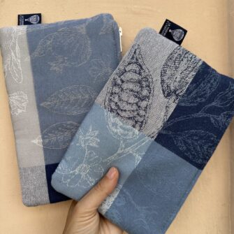 coppia pochette melograno blu